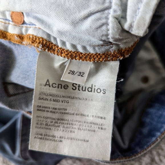 Acne Studios SKIN 5 MID VTG Jeans - Picture 9 of 9